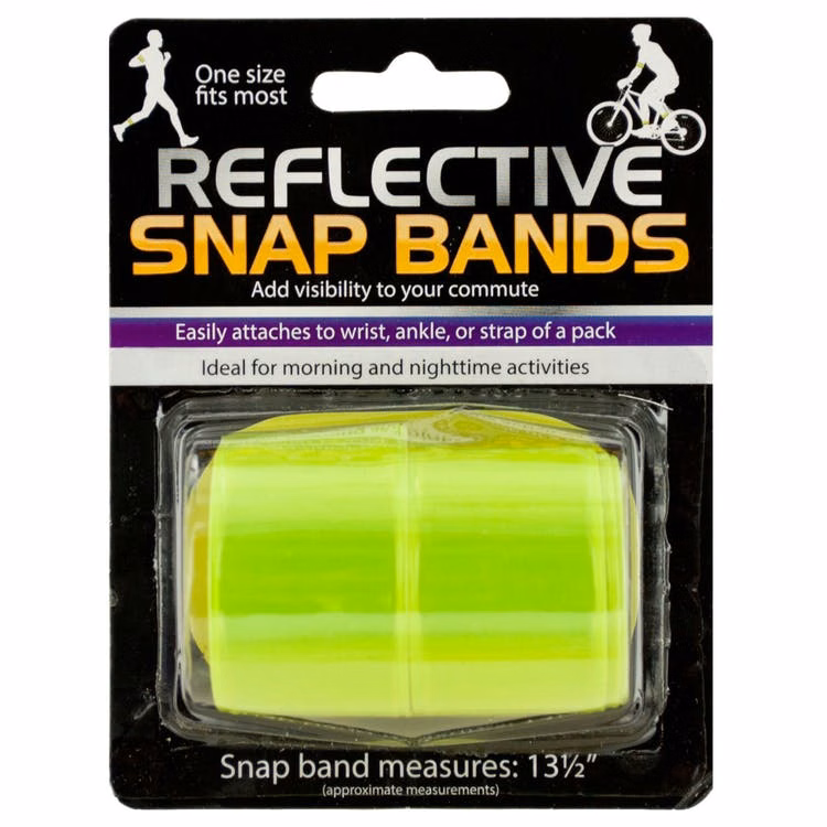 Reflective Snap Band Sets - Neon 13.5" x 1.25"