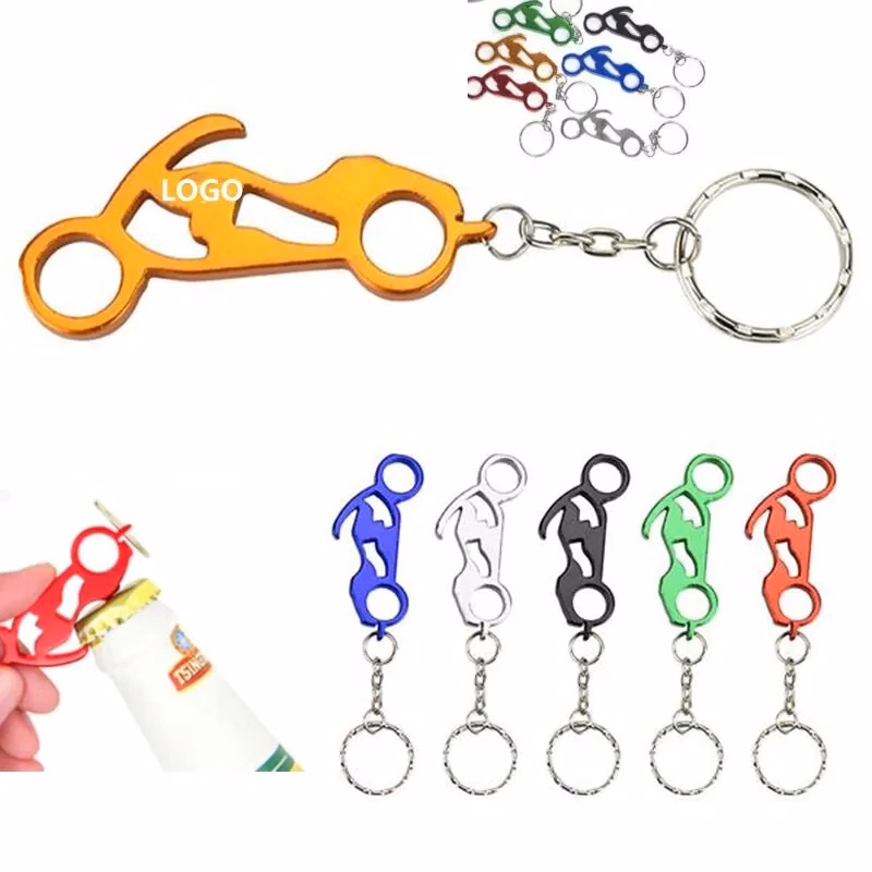 2 5/8 " Motorcycle Shaped Bottle Opener Key Holder