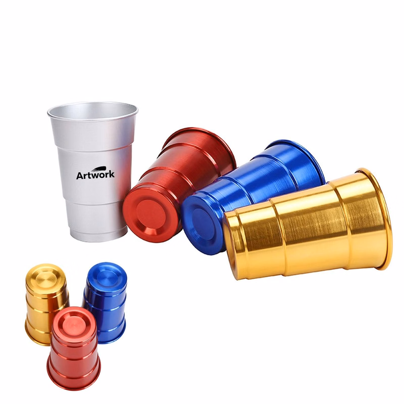 16OZ Food Grade Single-Layer Rolled Edge Aluminum Cup