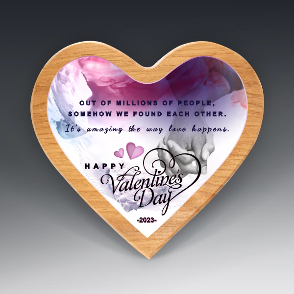 Alder Heart Plaque
