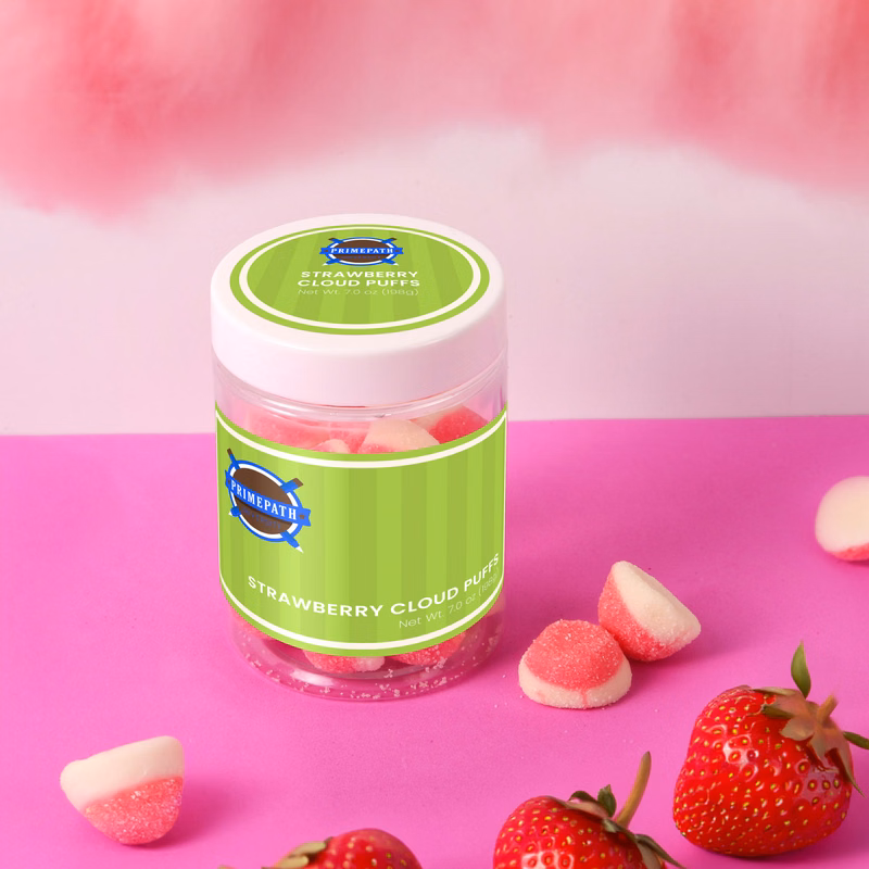 Strawberry Cloud Puffs: Large Jar
