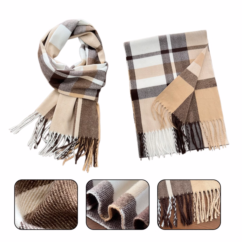 Polyester Plaid Scarf