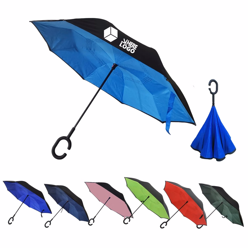 Deluxe Double Layer Inverted Reverse Umbrella