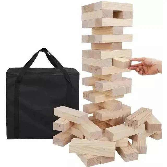 7.7''Giant Tumble Tower Set With Storage Bag 1