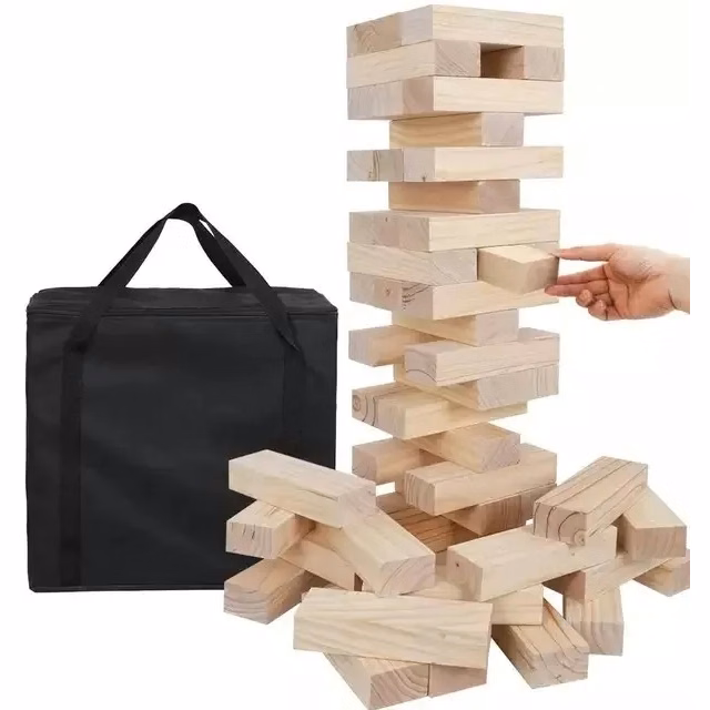 7.7''Giant Tumble Tower Set With Storage Bag