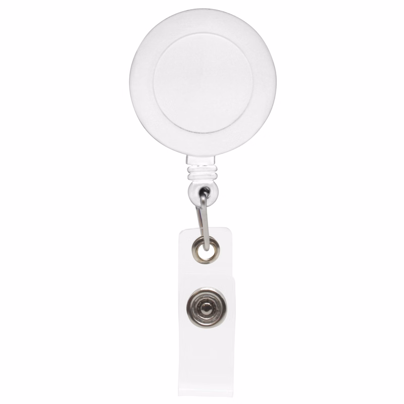 30" Retractable Badge Reel With Swivel Alligator Clip (Direct Imprint)