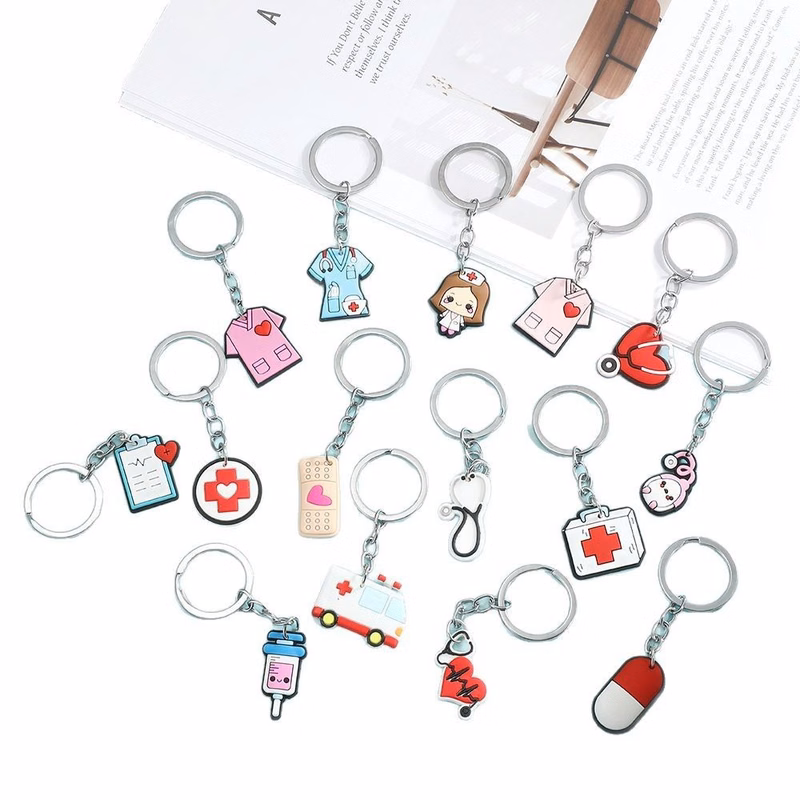 Medical staff keychain