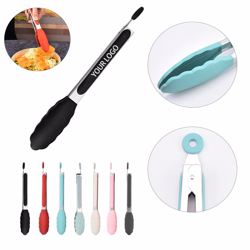 MOQ:5pcs Silicone Kitchen Tongs
