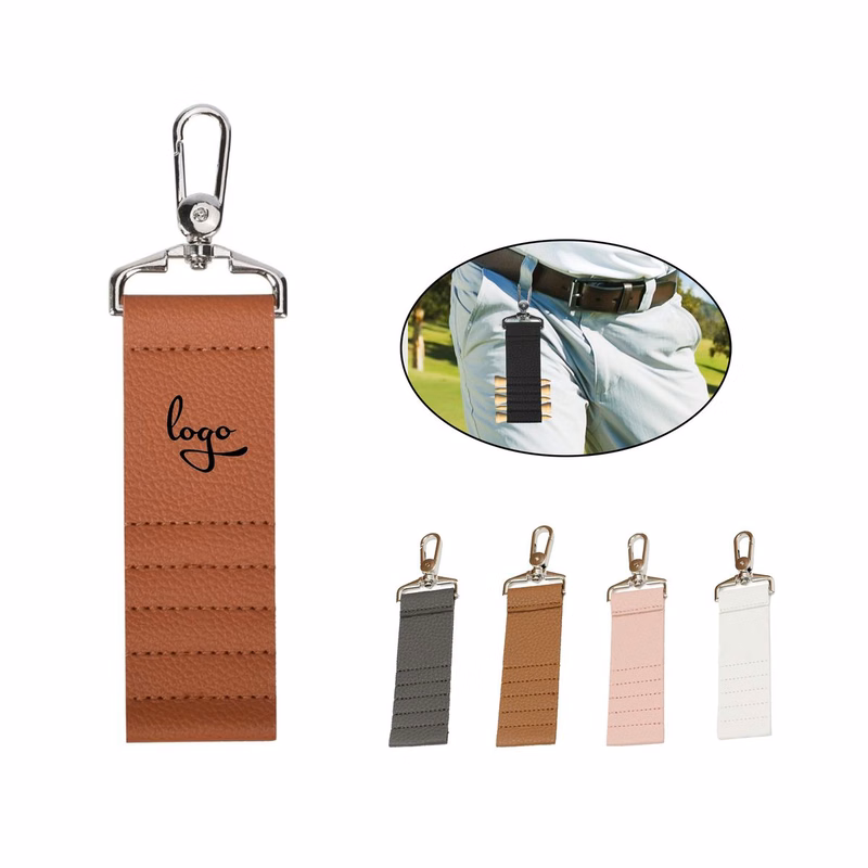 Custom Leather Golf Tee Holder