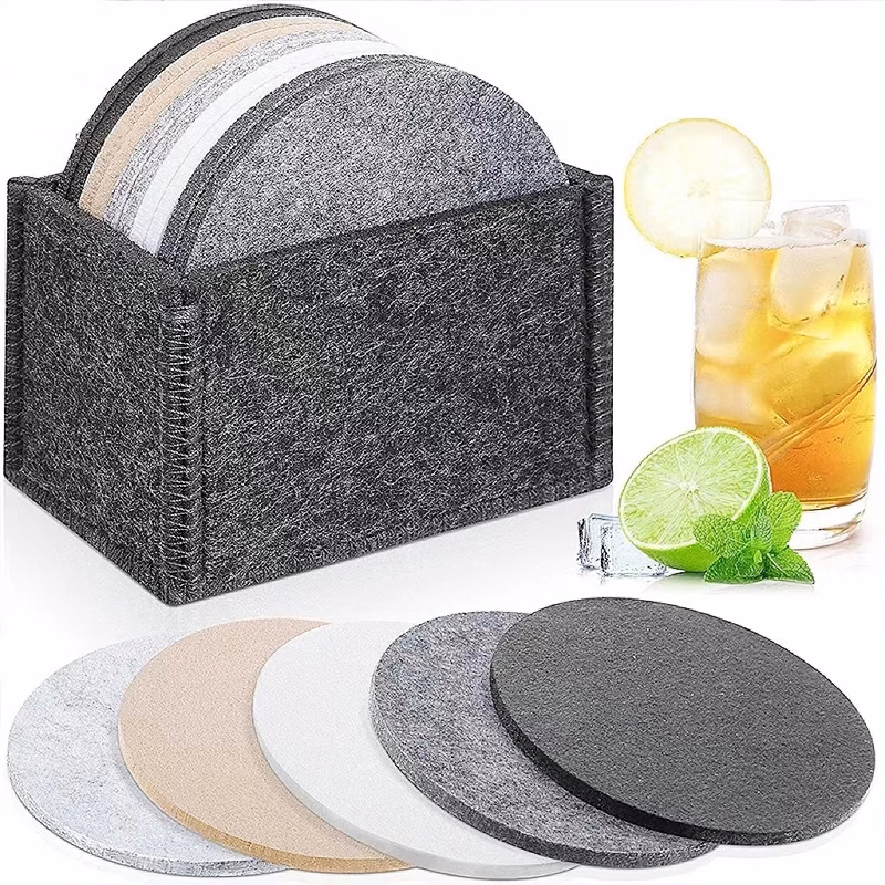 High Quality Round Felt Drink Coasters