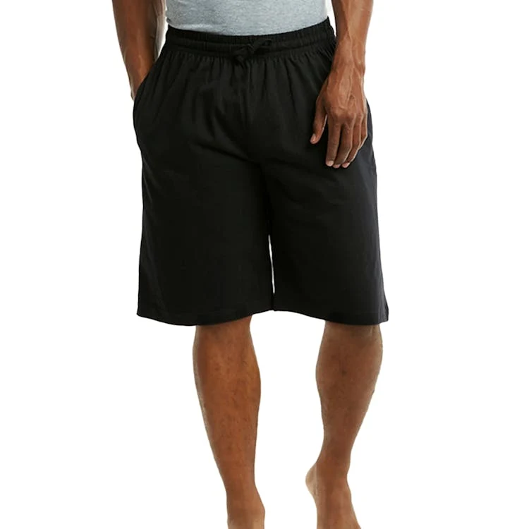 Men's Knitted Pajama Shorts - 3XL Black 1