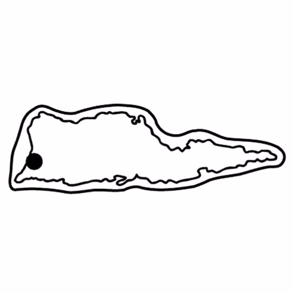 St. Croix Island Key Tag - Spot Color