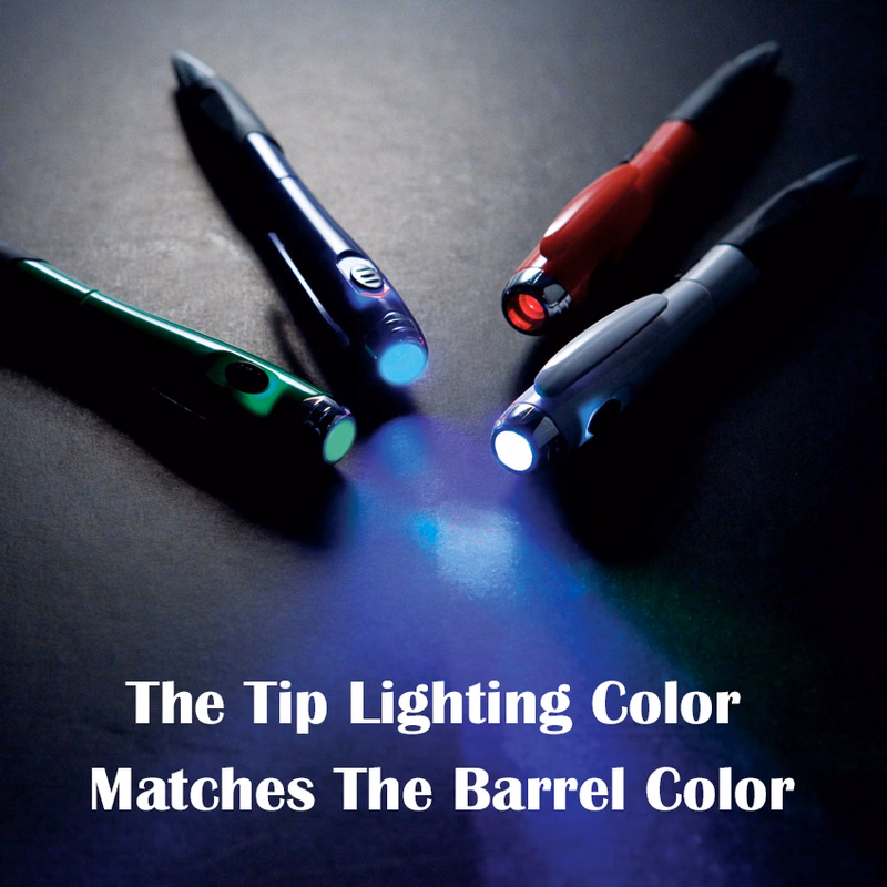Retractable Plastic Light Ball Pen with matching barrel color