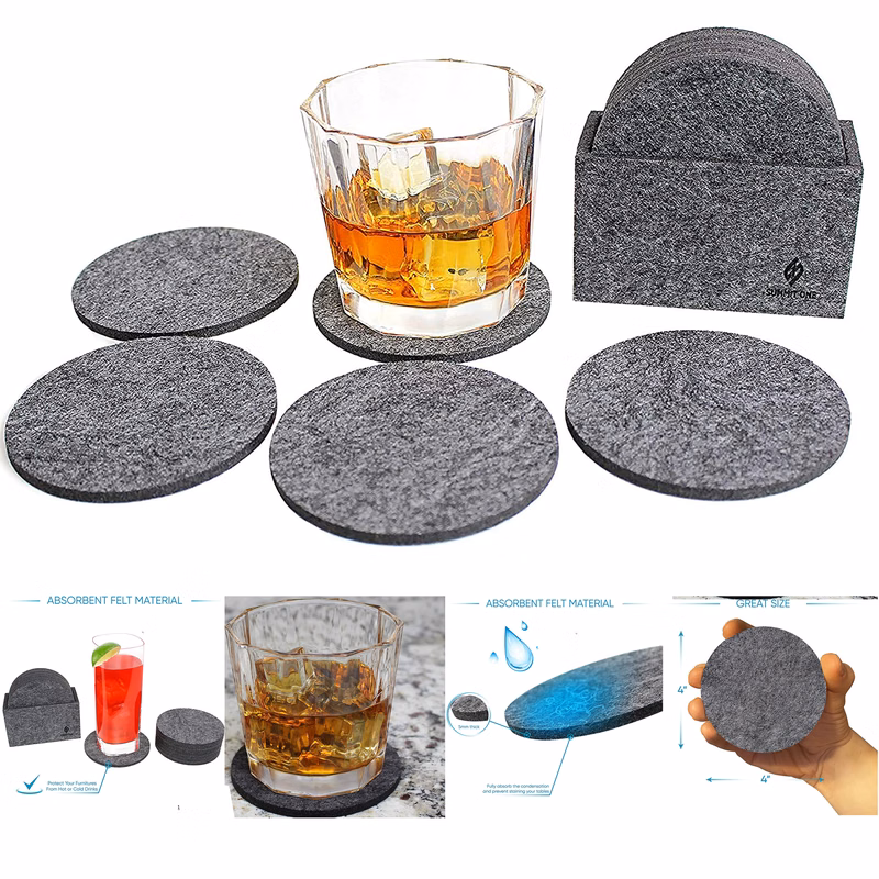 5 Pack Premium Coasters Set