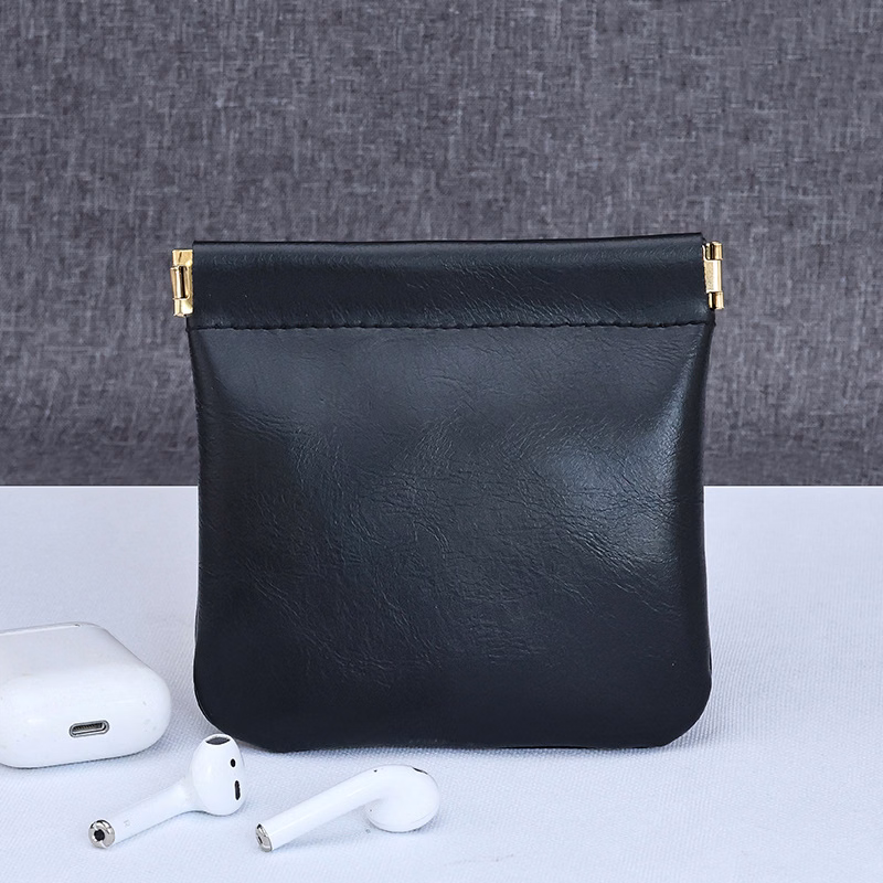 Leather Squeeze Coin Purse