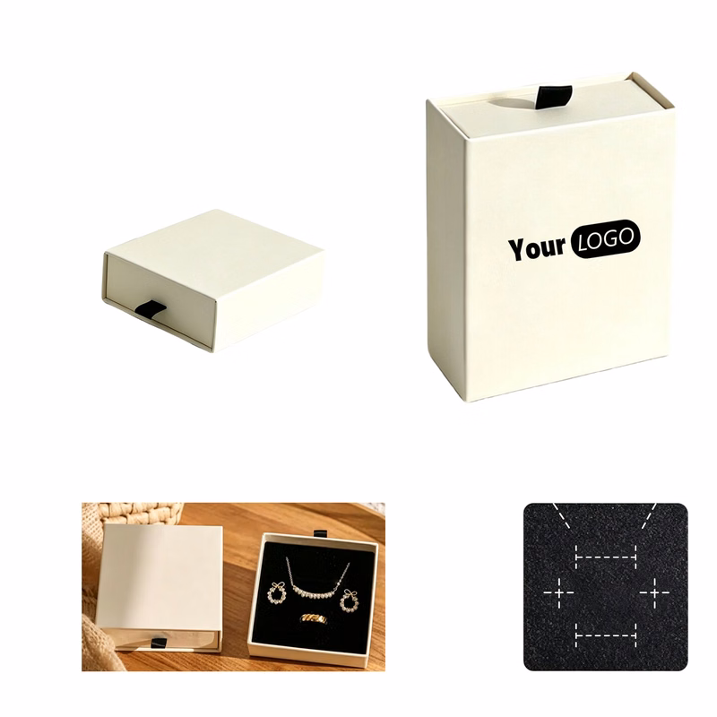3.5 Inch Square Jewelry Drawer Organizer Box