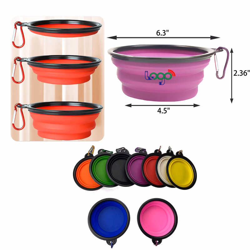 MOQ 50 PCS Lightweight Portable Foldable Pet Bowl