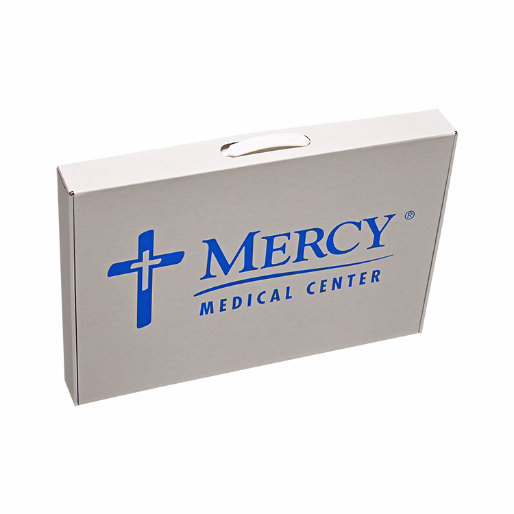 19" X 12 7/8" X 2" - E-Flute Tuck Box with Handle