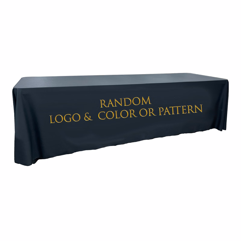 8 ft. Throw PolyPoplin™ Table Cover RANDOM SAMPLE (Dye Sub Full Cloth)