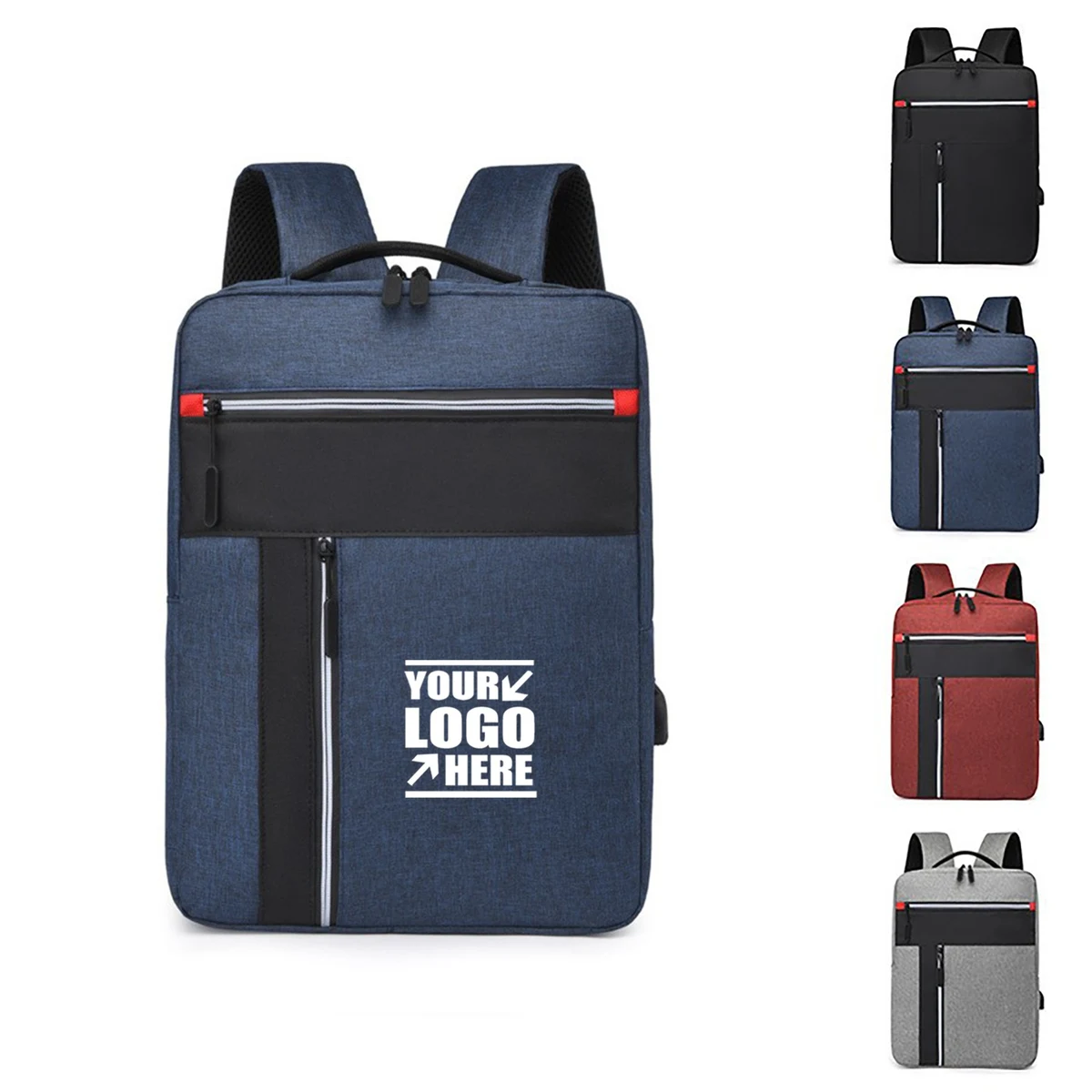 Unisex Multi-Function Travel Laptop Backpacks With Usb 1