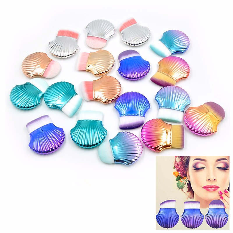 Colorful Shell Cosmetic Brush