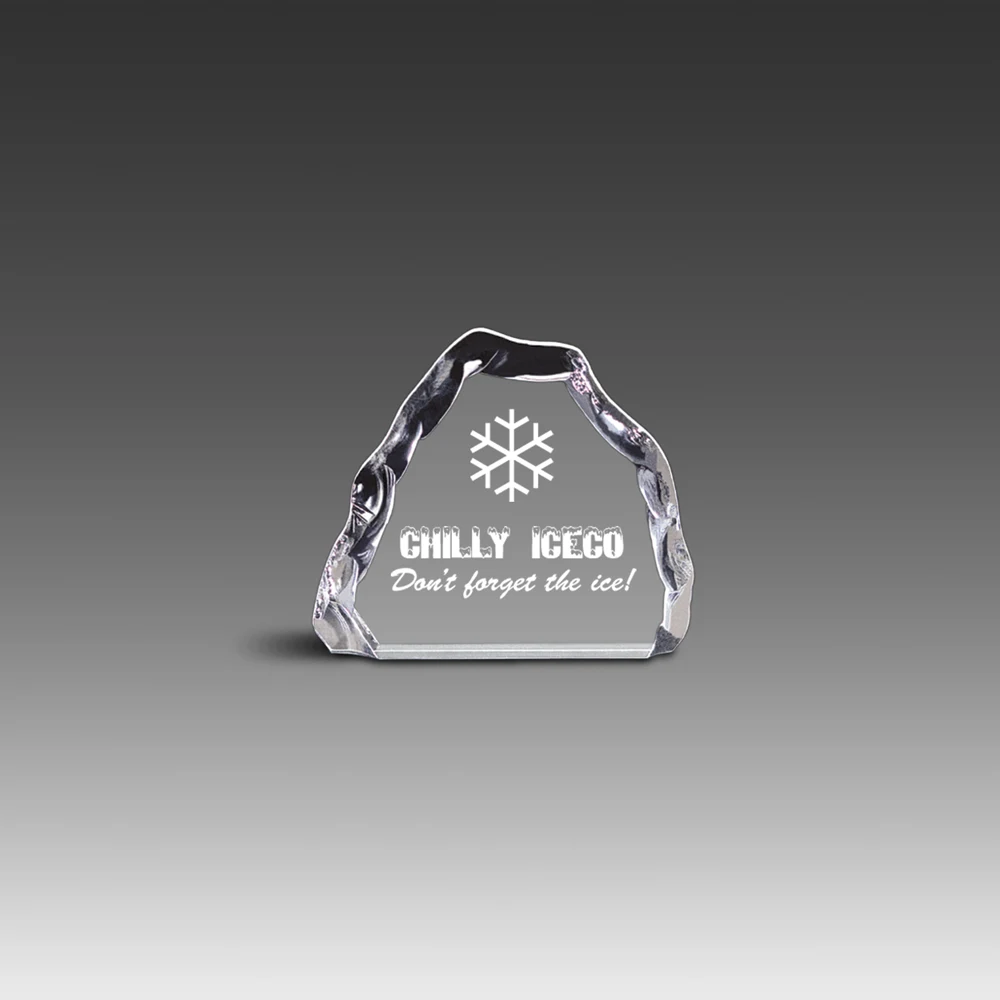 6" x 5" Freestanding Clear Iceberg Award 1