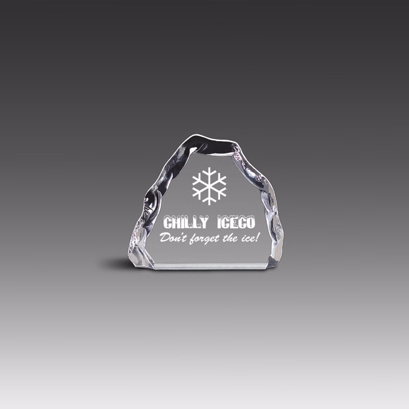 6" x 5" Freestanding Clear Iceberg Award