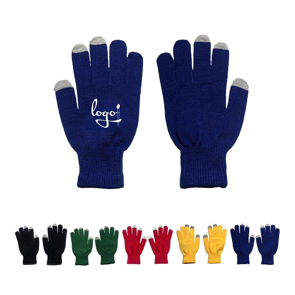 Winter Knitted Acrylic Touchscreen Gloves 1