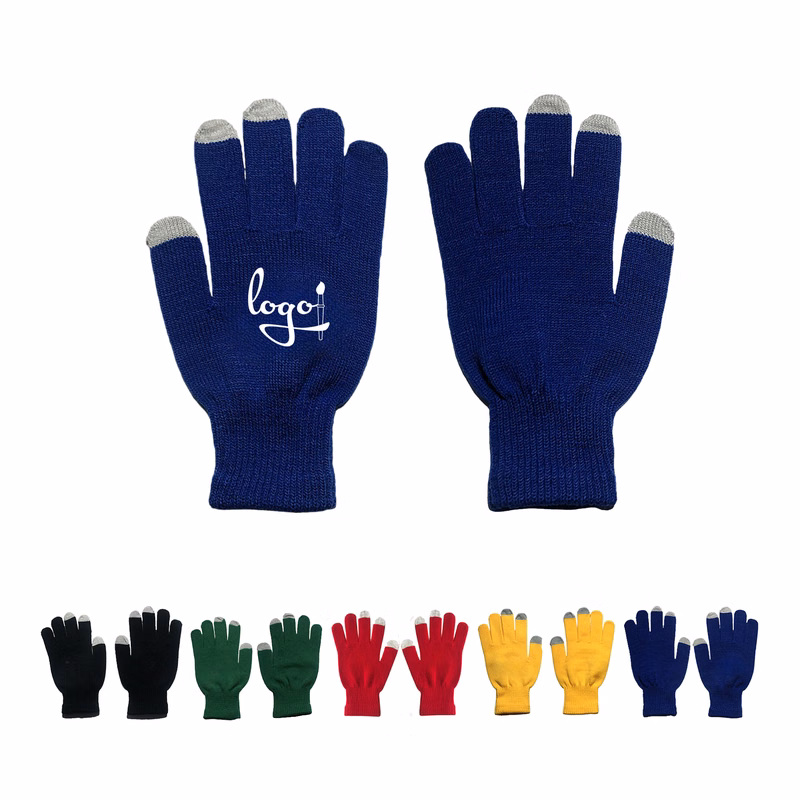Winter Knitted Acrylic Touchscreen Gloves