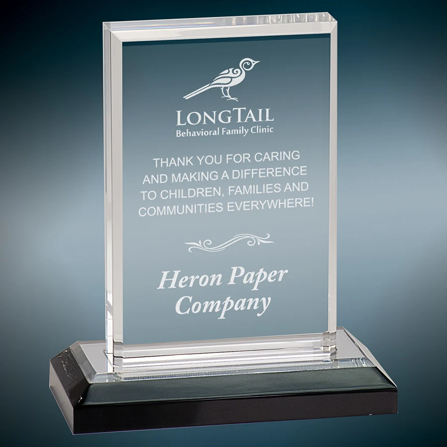 5X6 Silver Beveled Impress Acrylic Award 1