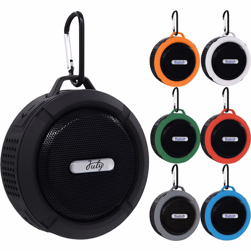 Waterproof Mini Bluetooth Speaker w/ Keychain