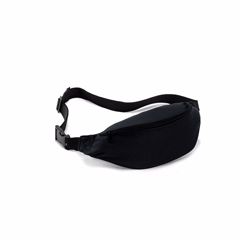 Polyester Fanny Pack With Three Zip Pockets 14.6"