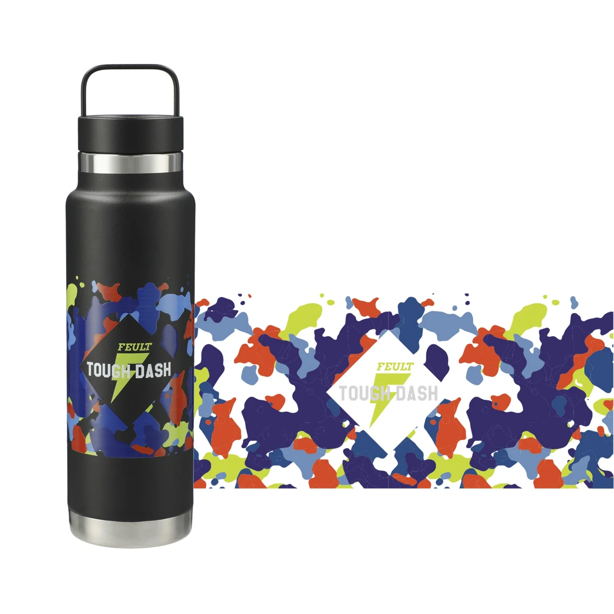 Colton Copper Vacuum Insulated Bottle 20oz, custom water bottle with logo imprint 1
