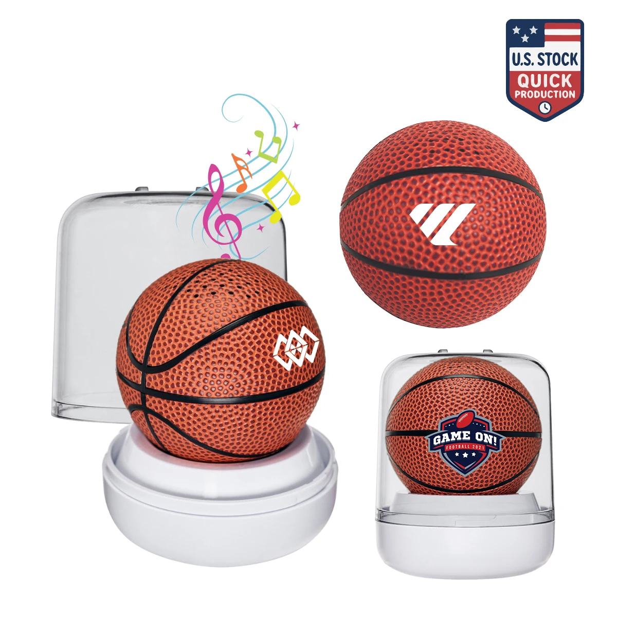 SonicWave Sports Basketball Bluetooth Speaker 1