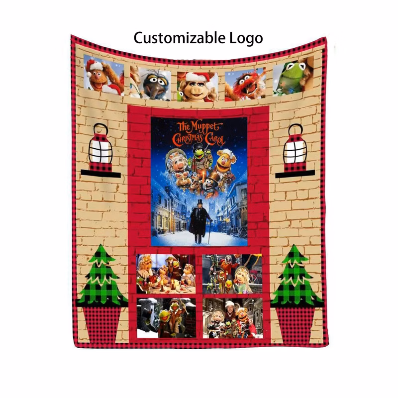 Christmas And Halloween Printed Blankets Can Be Customized
