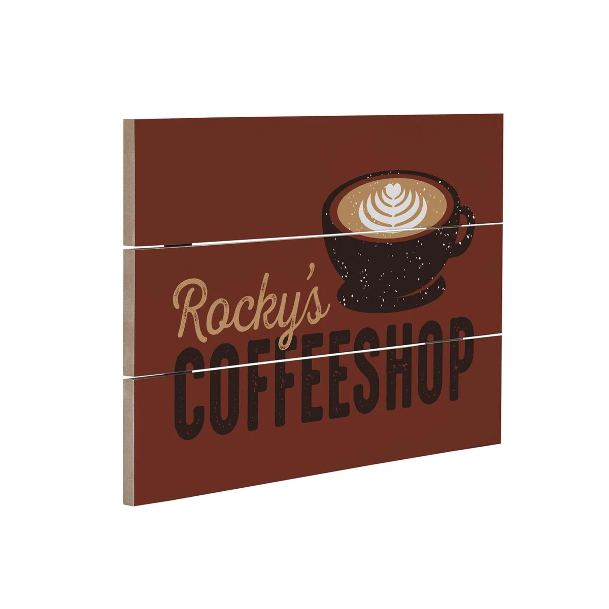 8" x 12" MDF Slatted Wood Print 1