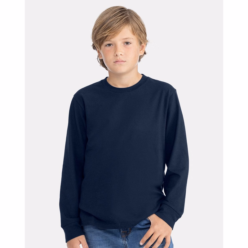 Youth Cotton Long Sleeve Tee - 3311