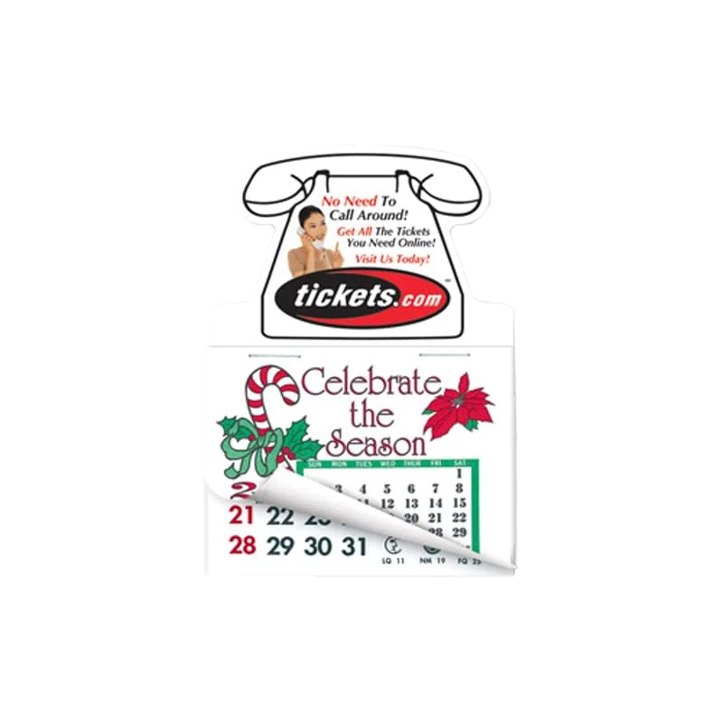 Telephone Shape Calendar Pad Magnets W/Tear Away Calendar 1