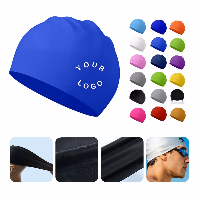Protective Waterproof Silicone Swim Cap
