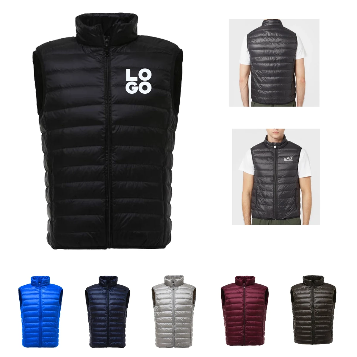 Water-Resistant Packable Puffer Vest 1
