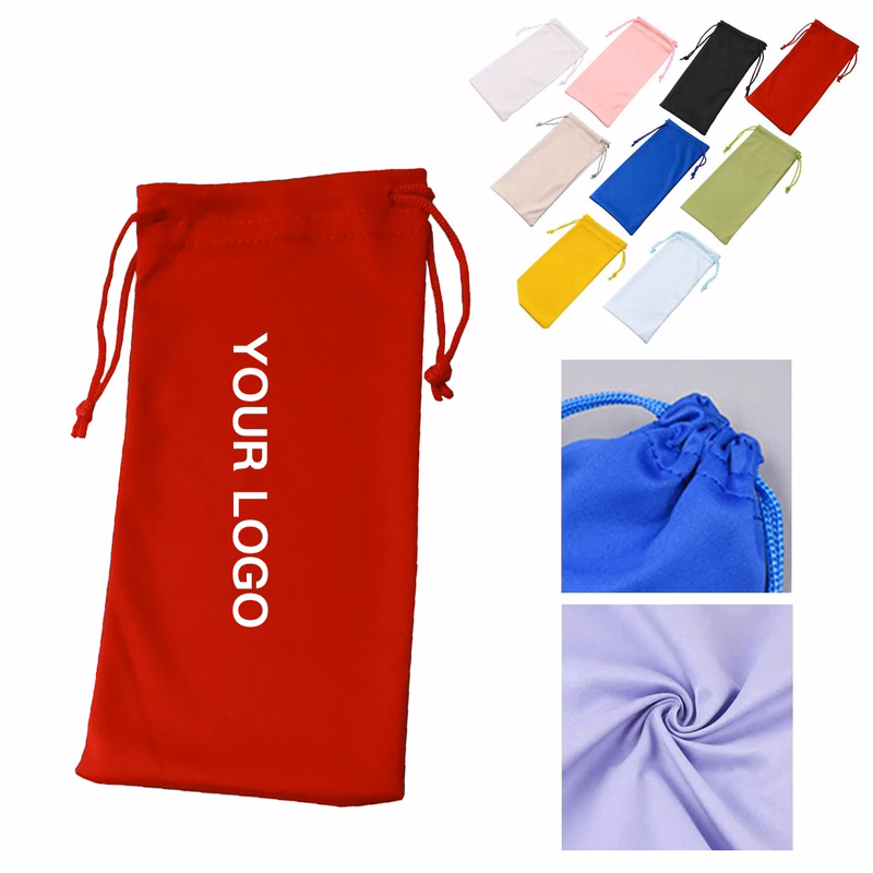 Soft Microfiber Pouch For Glasses And Sunglasses