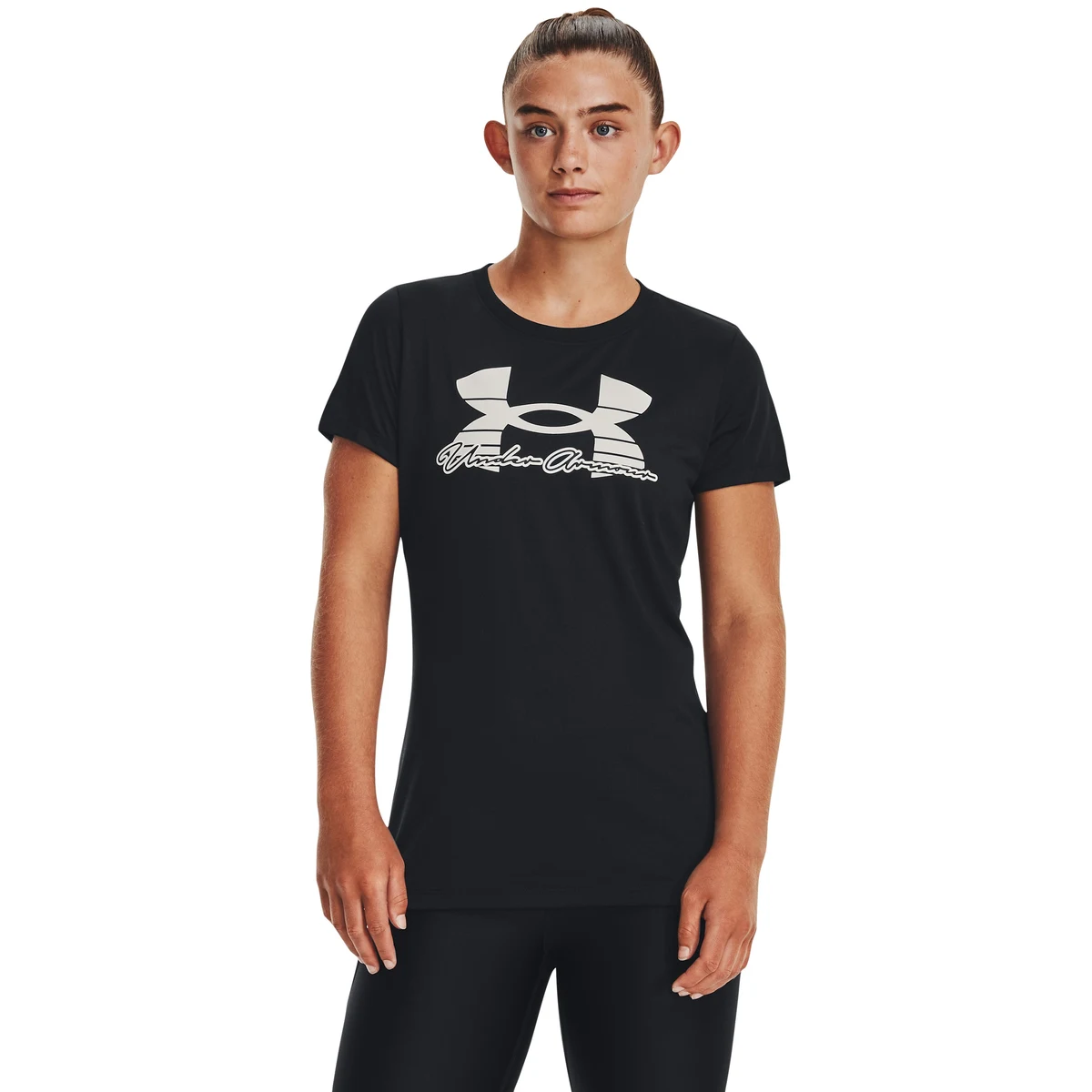UA Tech Script Women's Short Sleeve 1