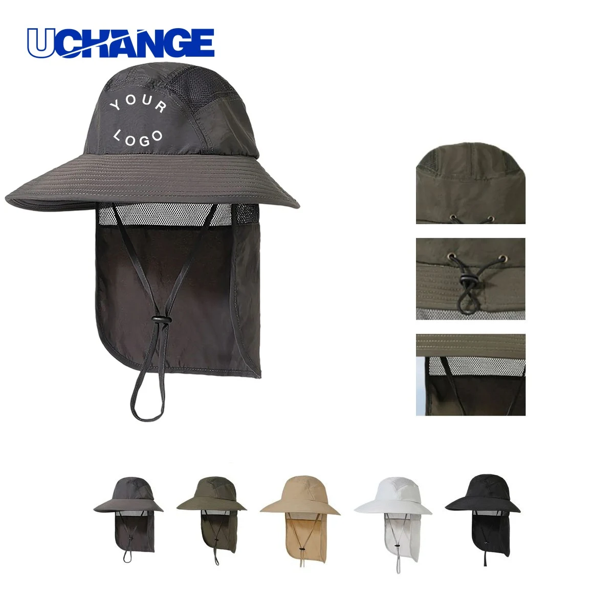 Bucket Hat Headwear 23" with Adjustable Fit for Outdoor Use 1
