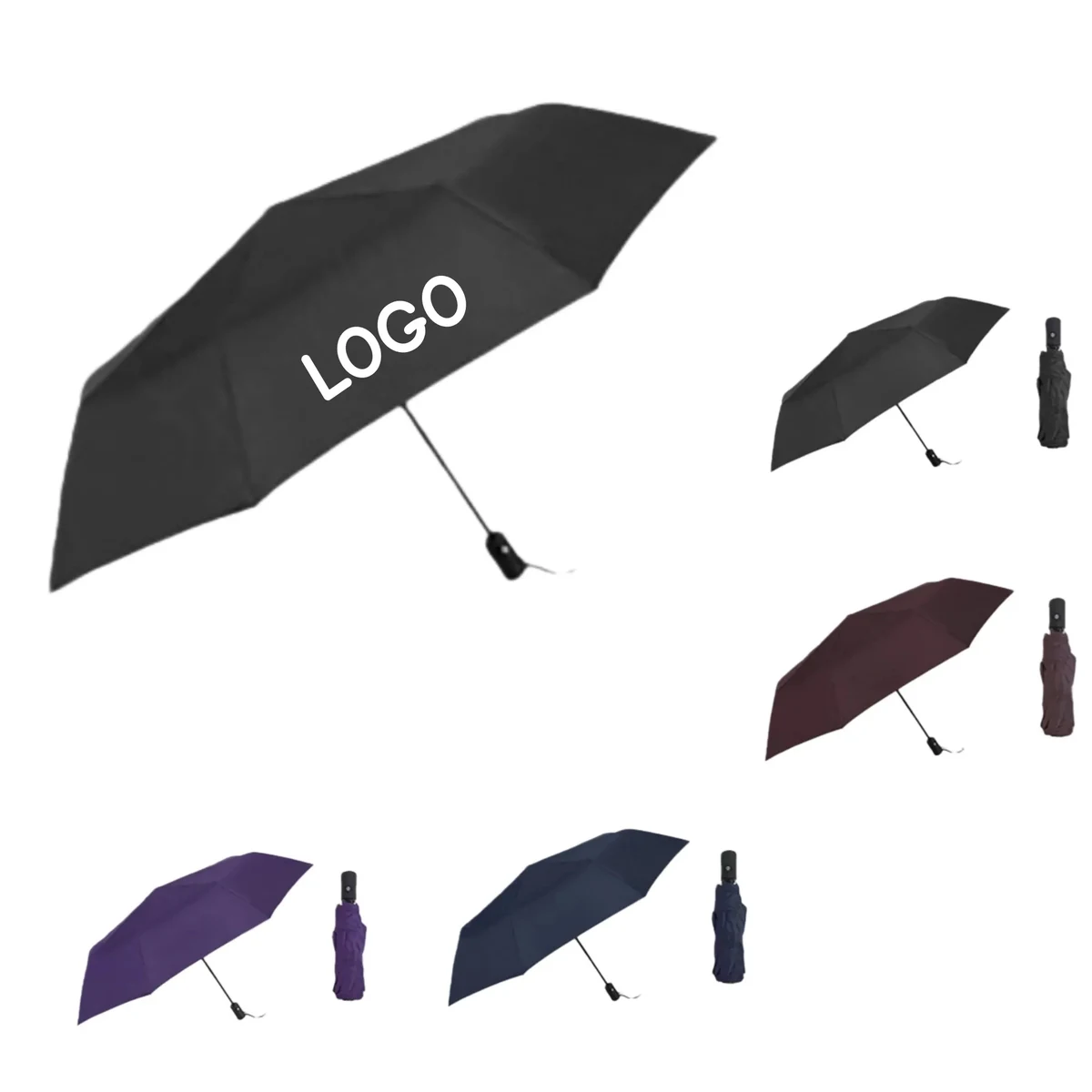Custom Logo Automatic Umbrella Sun Rain 1