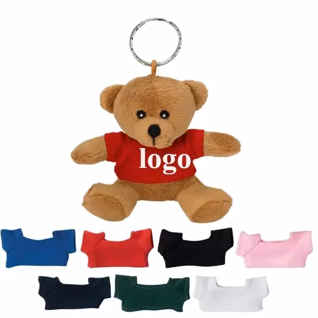 Mini Bear Keychain Cute Stuffed Animal Personalized Mascot