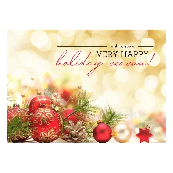 Illuminated Lights Holiday Card 1