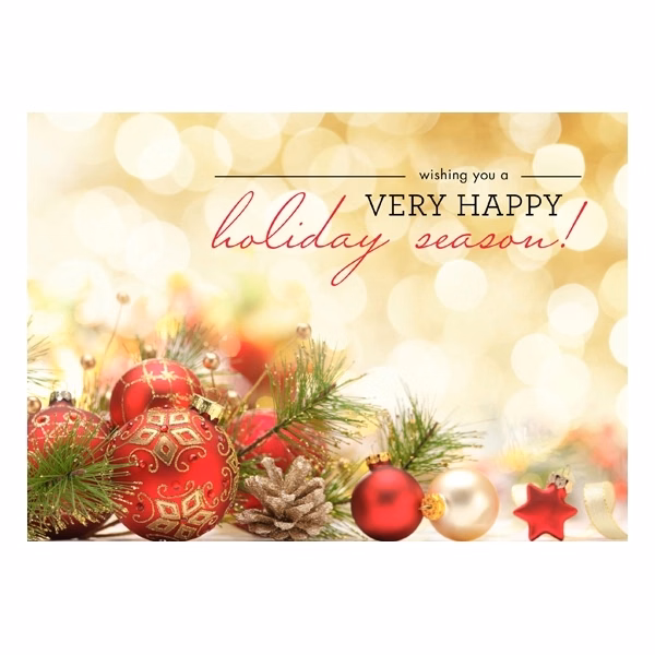 Illuminated Lights Holiday Card