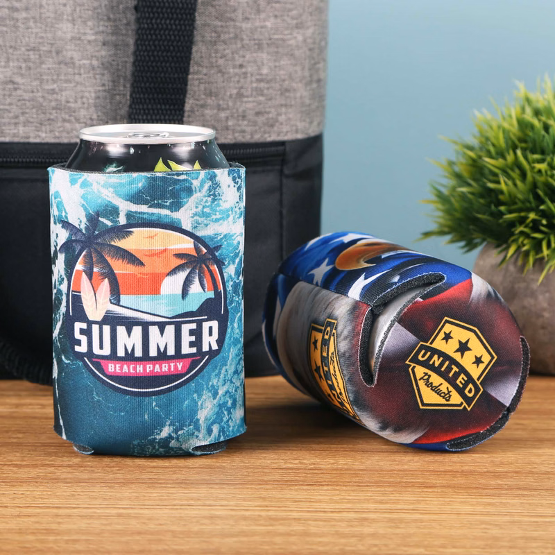 Full Color Scuba Collapsible Can can cooler