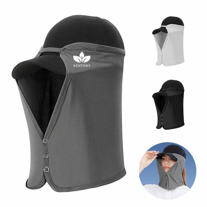 Baseball Cap With Neck Flap