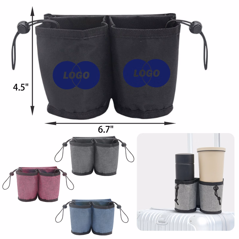 MOQ 50 PCS Adjustable Luggage Cup Holder